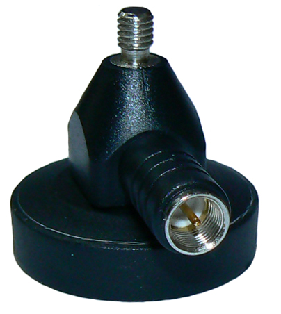 Mini magnetic base, black, M6 male thread, FME male termination - 41mm ...