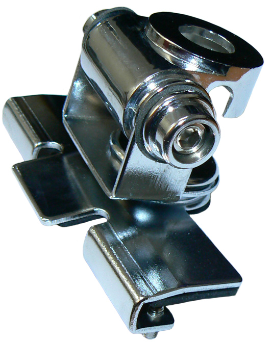 Vehicle mounting adjustable tilt mount bracket, chrome stainless steel – 16mm hole