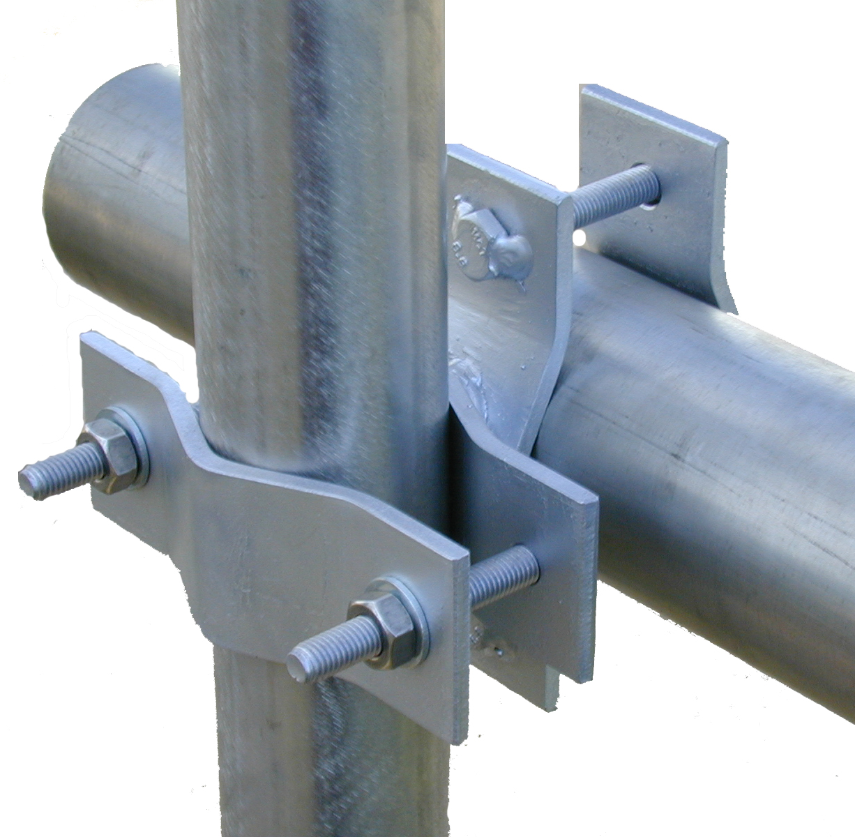 Right angle heavy duty clamp, Stainless steel Gr. 316 – boom 40-75mm & mast 40-75mm dia.