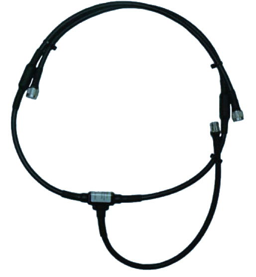 UHF or Mobile Phone 2-way sidemount dipole phasing harness – 800-960MHz, specify 10% bandwidth, N-female input, 2 x N-male output, 50W