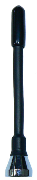 3G flexible whip, 890-960MHz, M6 thread, 5W, 2.1dBi – 77mm