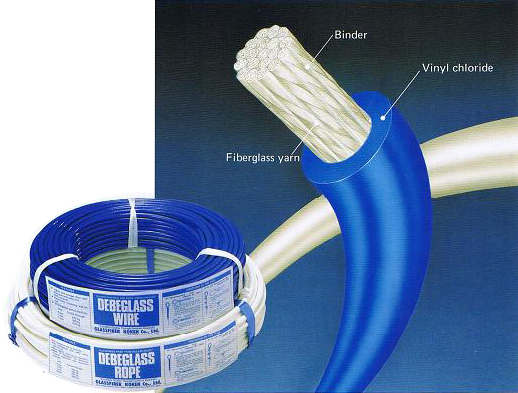 Debeglass non-conductive guy wire, 5mm outside diameter, tensile strength 560kg – 500m roll