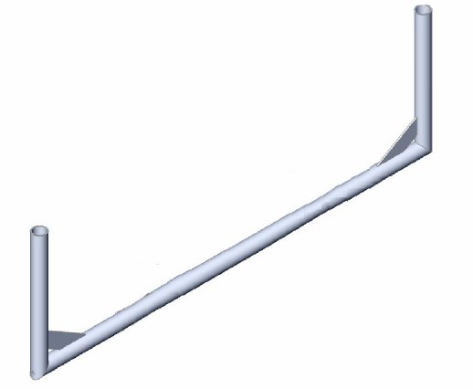 Aluminium heavy-duty, stand-off mount bracket – 1.5m x 400mm – single unit